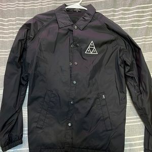 Black HUF windbreaker